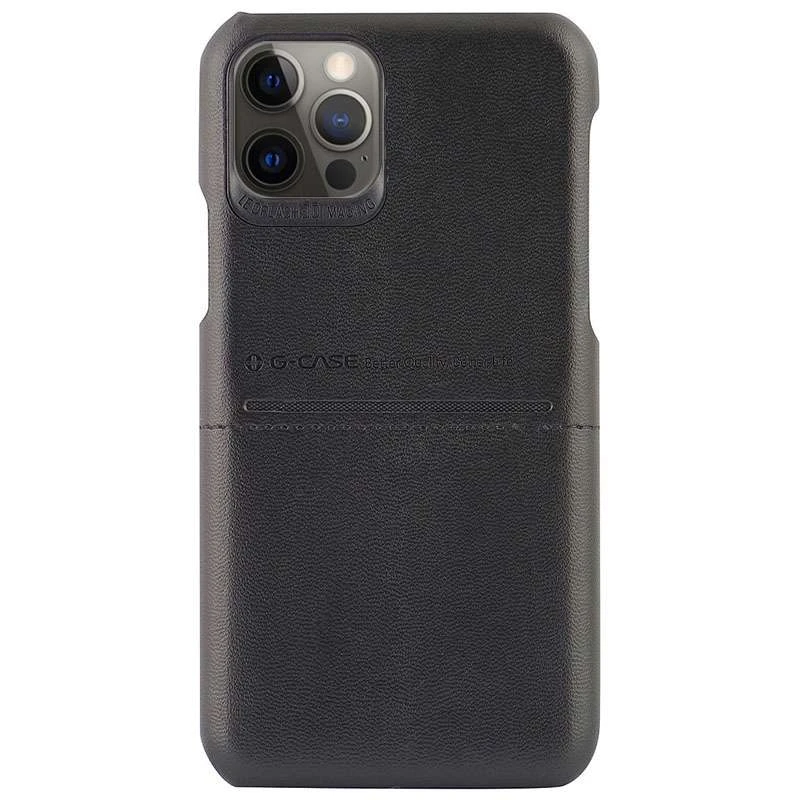 

Шкіряна накладка G-Case Cardcool Series на Apple iPhone 12 Pro Max (6.7") (Чорний)
