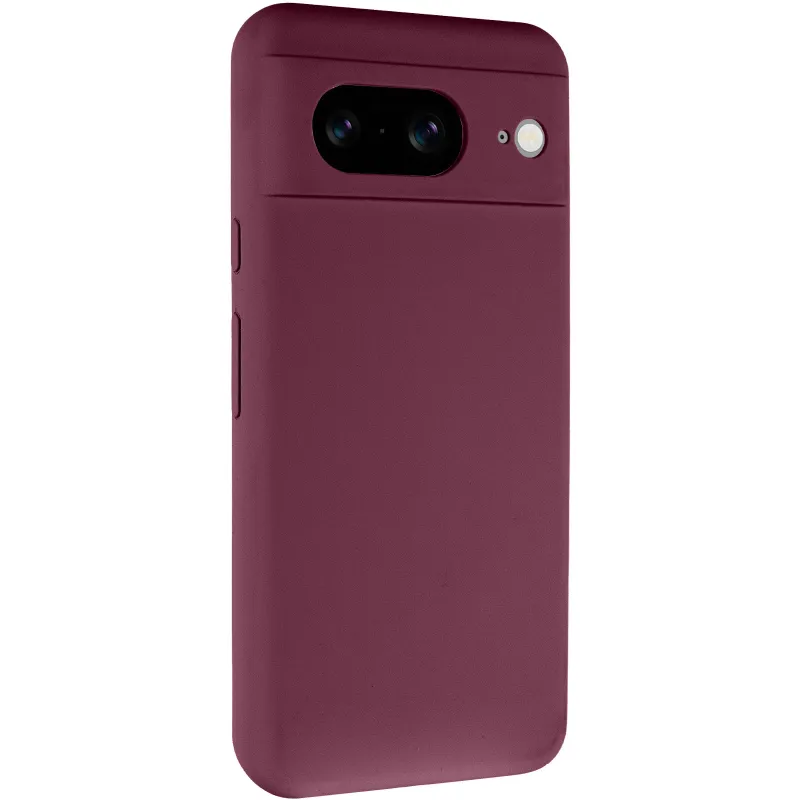 Чохол Silicone Case Lakshmi Premium із закритою камерою для Google Pixel 8a – Бордовий / Plum. Фото 2 з 6