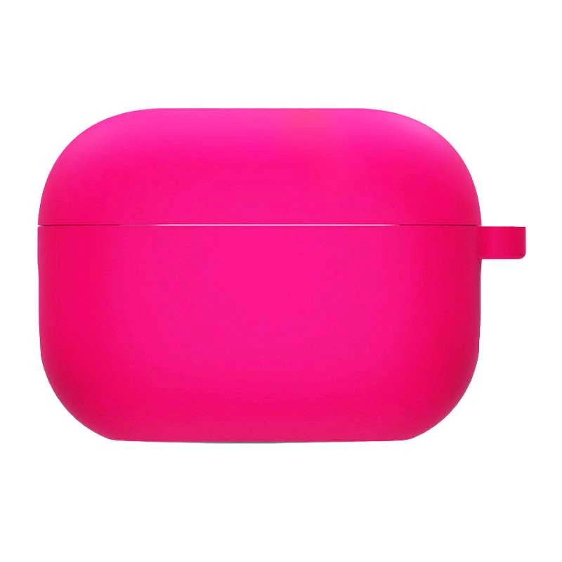 

Силиконовый футляр с микрофиброй для наушников Airpods Pro 2 (Розовый / Barbie pink), Рожевий / barbie pink