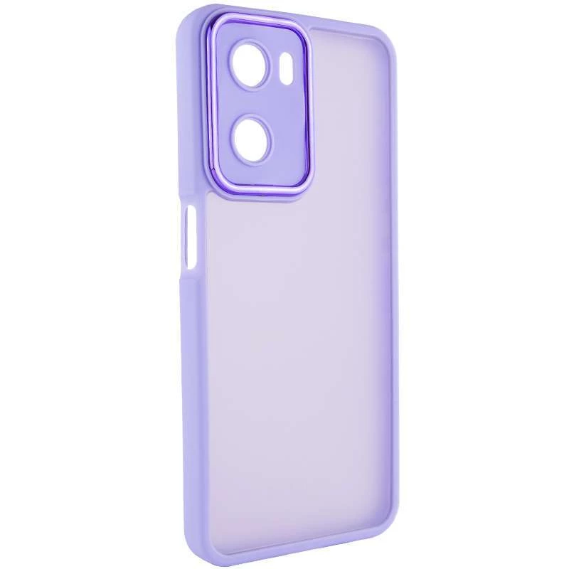 TPU+PC чехол Accent для Oppo A57s – White / Purple. Фото 3 из 6