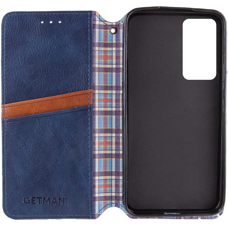 Чехол книжка GETMAN кубик для Samsung Galaxy M35 – Синий. Фото 5 из 12