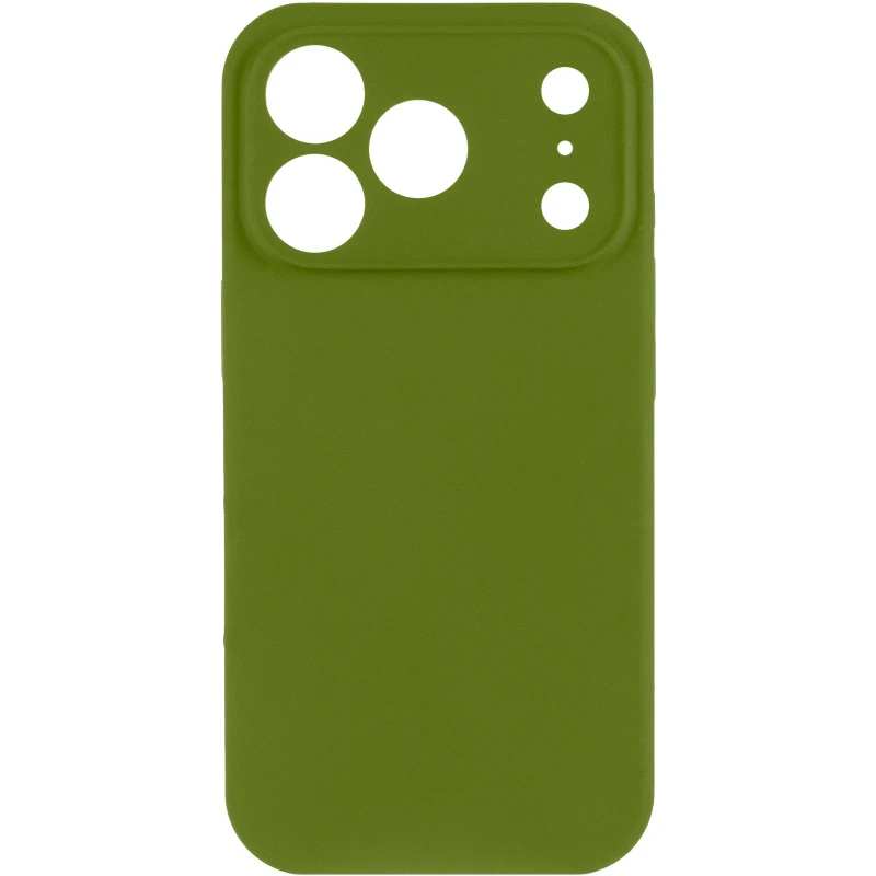 Чехол Silk Full Camera Protective (AA) NO LOGO для Apple iPhone 17 Pro (6.3") – Зеленый / Dark Olive. Фото 3 из 9