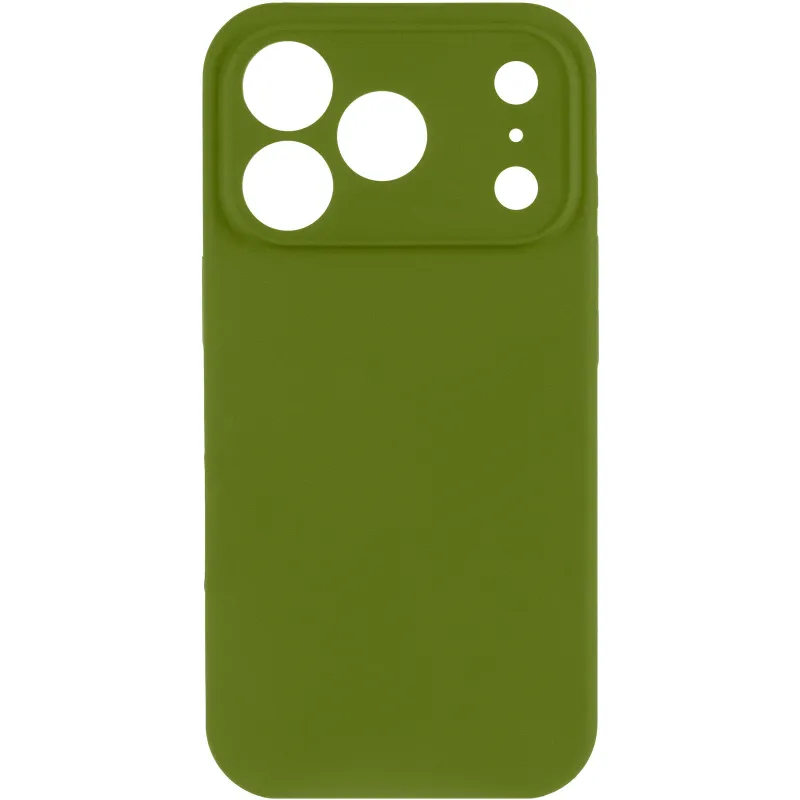 Чехол Silk Full Camera Protective (AA) NO LOGO для Apple iPhone 17 Pro Max (6.9") – Зеленый / Dark Olive. Фото 2 из 5