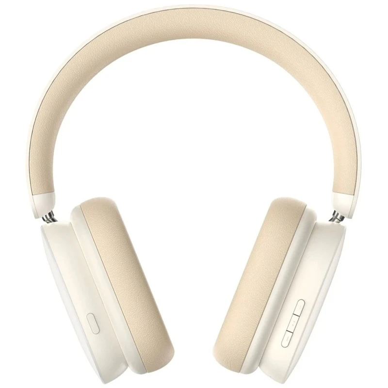 Накладні бездротові навушники Baseus Bowie H1 Hybrid ANC (NGTW23) – Creamy-white. Фото 3 з 6