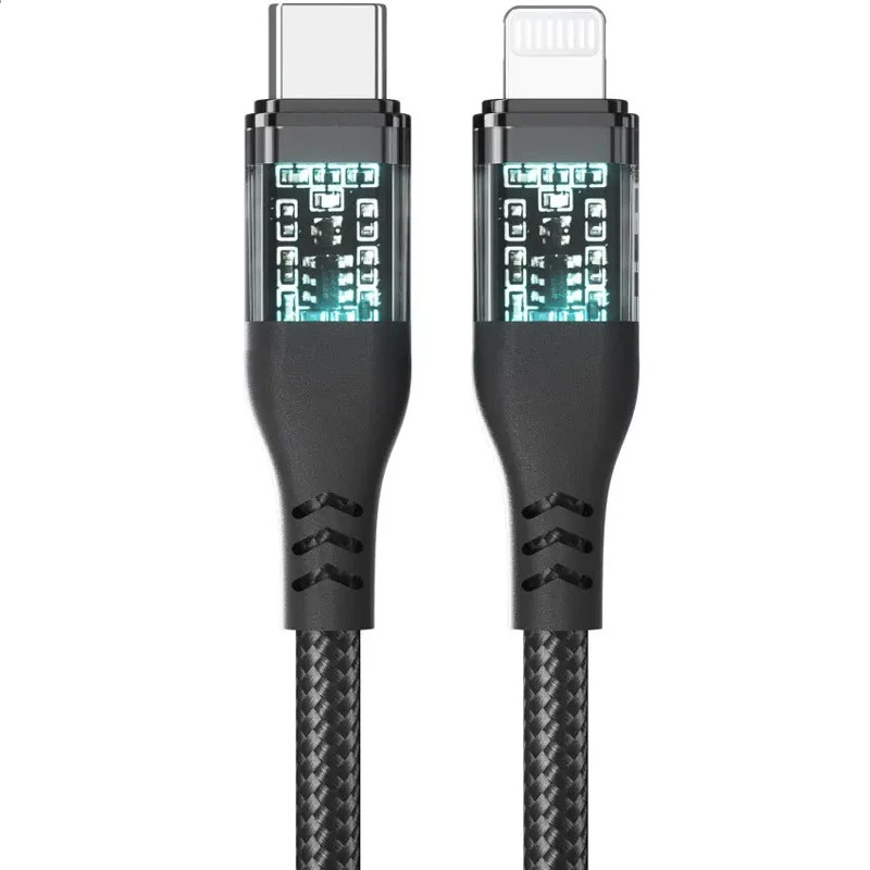 

Дата кабель Veron CL11 Nylon Type-C to Lightning 27W (1.2m) (Black)