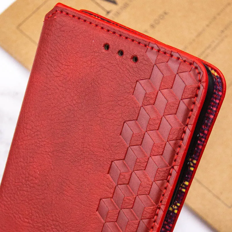 Чехол книжка GETMAN Cubic для Xiaomi 14 – Красный. Фото 8 из 8
