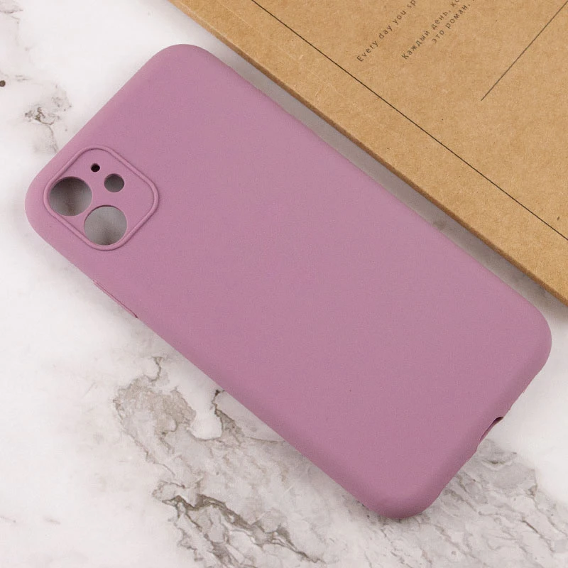 Чохол Silk Full Camera Protective (AA) NO LOGO для Apple iPhone 12 (6.1") – Ліловий / Lilac Pride. Фото 3 з 3