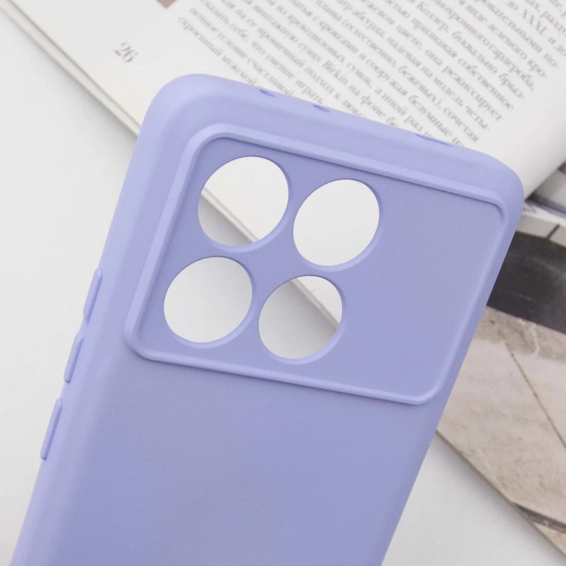 Чохол Silicone Case Lakshmi з закритою камерою на Xiaomi Poco M6 Pro 4G – Бузковий / Dasheen. Фото 6 з 6