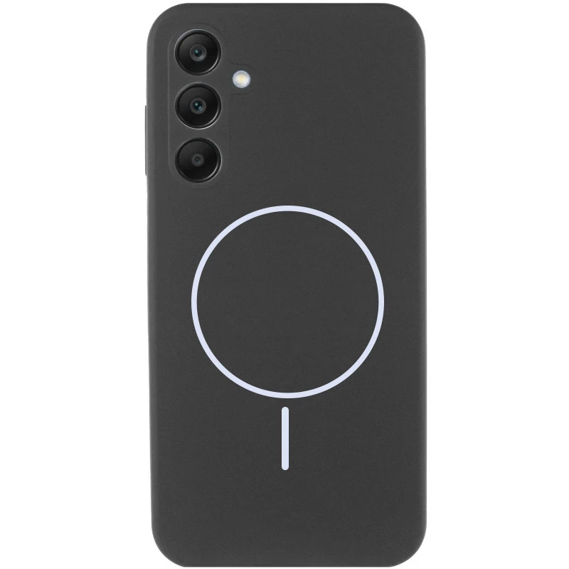 Силиконовый чехол Lakshmi MagFit с защитой камеры для Samsung Galaxy S25+ – Черный / Black. Фото 2 из 6