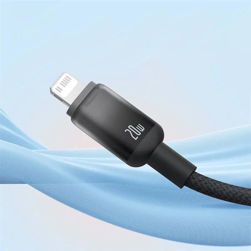 Дата кабель Baseus Discolor Series Fast Charging USB to Lightning 2.4A (1m) (P10374900) – Cluster Black. Фото 2 з 5