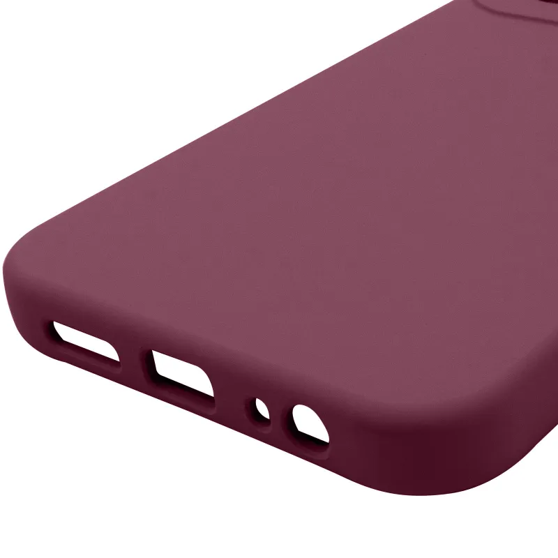 Чехол Silicone Case Lakshmi Premium з закритою камерою на Xiaomi Redmi 15C (Global) – Бордовый / Plum. Фото 6 из 6