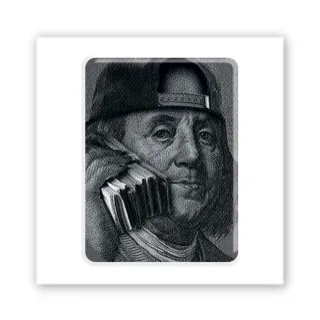 Стікер 3D до 5см Cool Collection — Money Talks
