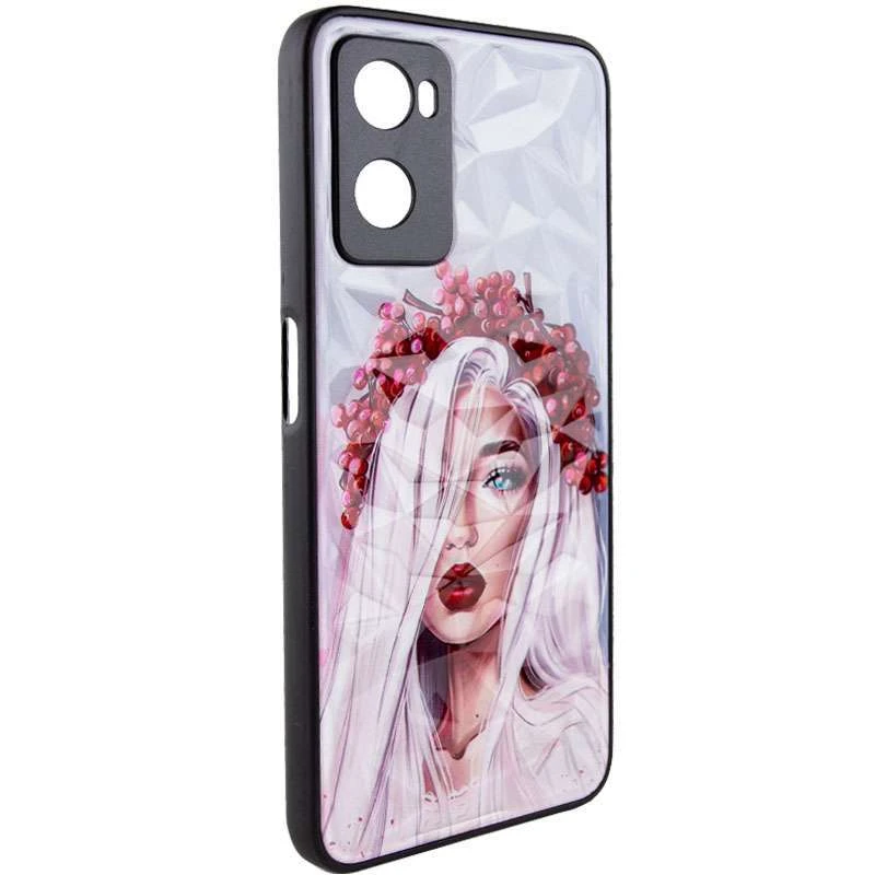 Стеклянный чехол Prisma Ladies на Oppo A57s – Ukrainian Girl. Фото 2 из 5