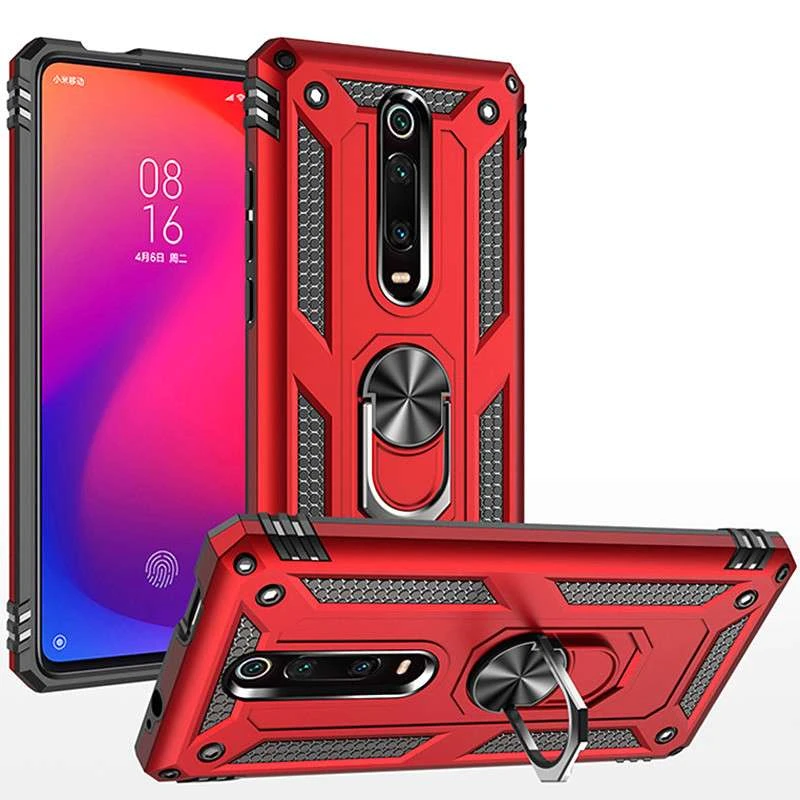 

Противоударный чехол Serge Ring с кольцом для Xiaomi Redmi K20 / K20 Pro / Mi9T / Mi9T Pro (Красный), Червоний