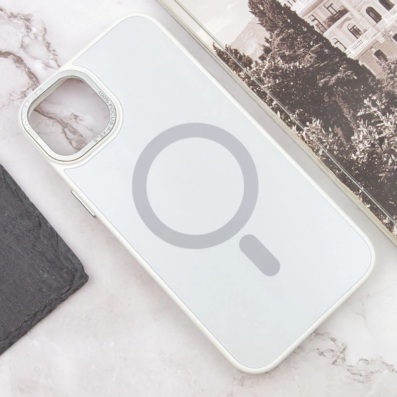 Силіконовий сапфіровий чохол з MagSafe на Apple iPhone 15 Plus (6.7") – Білий / White. Фото 5 Силіконовий сапфіровий чохол з MagSafe на Apple iPhone 15 Plus (6.7") – Білий / White. Фото 5 з 13