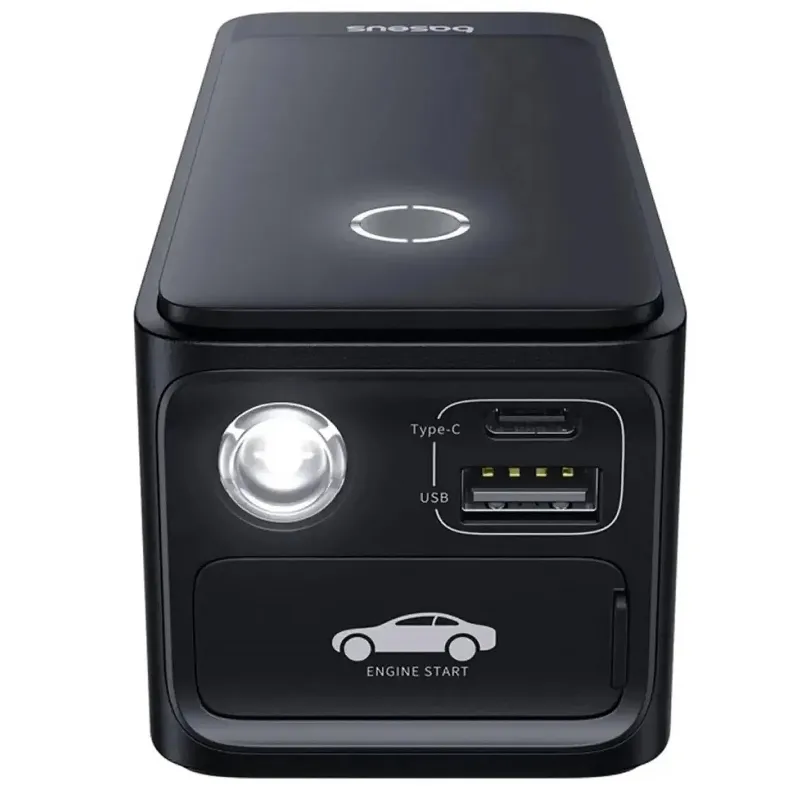 Пусковий пристрій (бустер) для автомобіля Baseus Super Energy Alpha Series 6000 mAh (C00259200121) – Cosmic Black. Фото 3 з 5