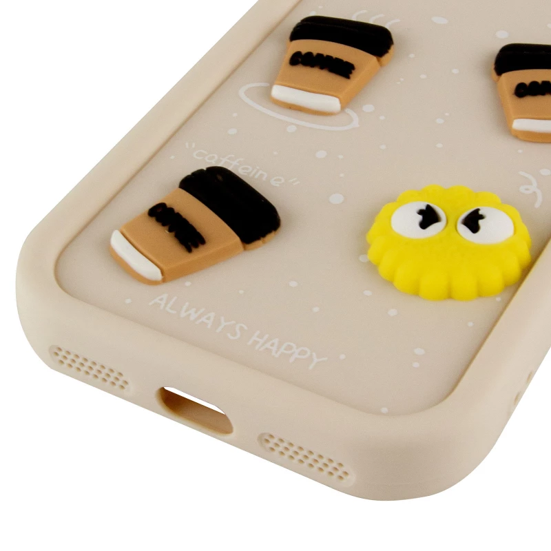 Силиконовый чехол Funny Toys with Ears для Apple iPhone 17e (6.1") – Sand. Фото 7 из 7