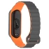Ремінець Dual-color Magnetic для Xiaomi Mi Band 7/6/5/4/3 – Gray / Orange. Фото 2 з 4