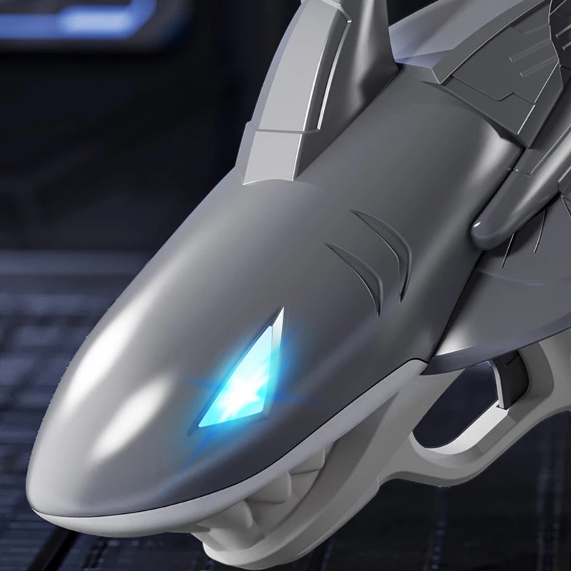 Водяний акумуляторний пістолет Shark Water Gun 185-68 (300ml) with lithium battery – Grey. Фото 2 з 4