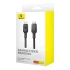 Дата кабель Baseus Unbreakable Series Fast Charging Type-C to Type-C 100W 1m (P10355800111-0) – Black. Фото 7 з 7