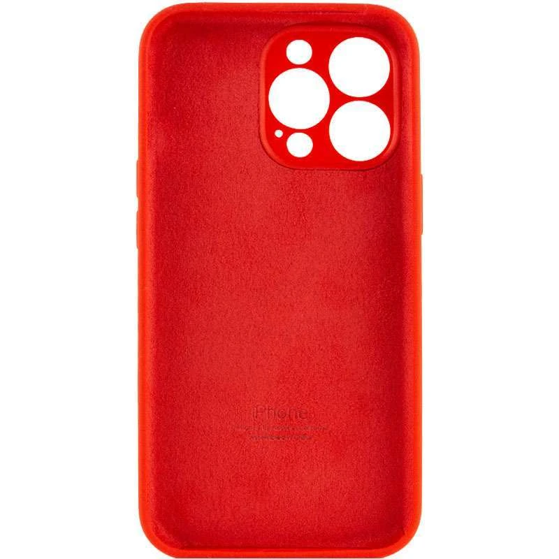 Чехол Silicone Case с защитой камеры для Apple iPhone 13 Pro (6.1") – Красный / Red. Фото 2 из 4