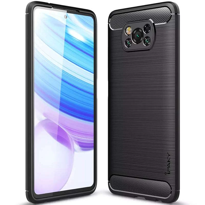 

Силиконовый чехол iPaky Slim для Xiaomi Poco X3 NFC / Poco X3 Pro (Черный), Чорний