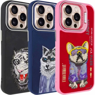 TPU+PC чохол з тваринами для Apple iPhone 15 Pro (6.1")