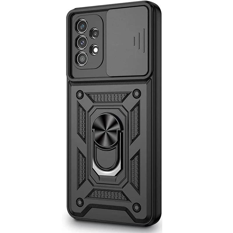 Ударопрочный чехол Serge Ring с защитой камеры для Samsung Galaxy A53 5G – Черный. Фото 2 из 7
