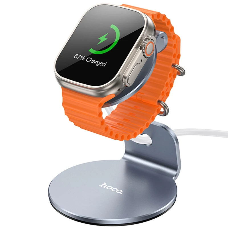 Підставка настільна Hoco HD7 Pleasing for iWatch – Metal gray. Фото 4 з 6