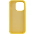 Чохол з закритим низом Silicone Case на Apple iPhone 16 – Жовтий / Yellow. Фото 3 з 11