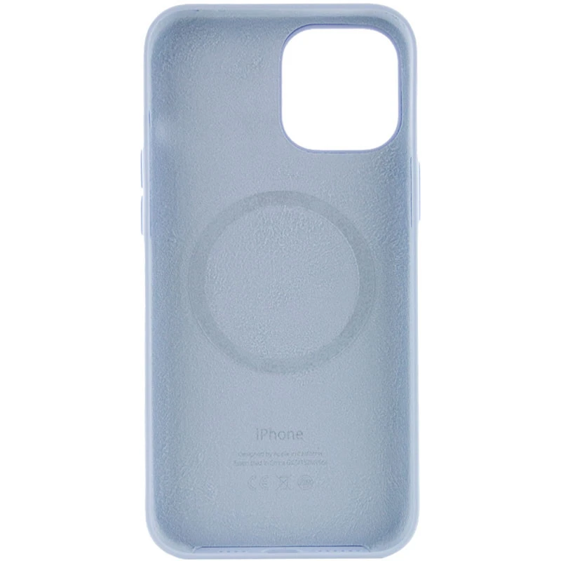 Чехол Silicone case (AAA) with Magsafe and Animation для Apple iPhone 12 Pro Max (6.7") – Голубой / Cloud Blue. Фото 3 из 7
