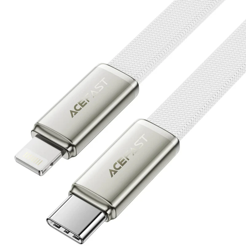 Дата кабель Acefast C24-01 Type-C to Lightning 30W (1.2m) – White. Фото 2 из 4