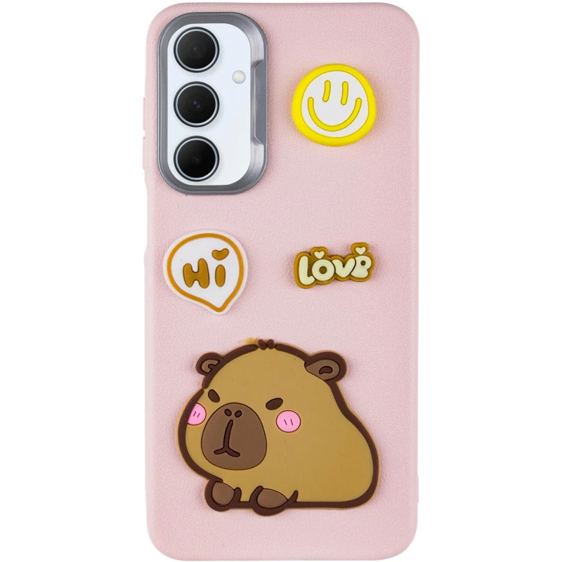 Чохол Labubu Toys для Xiaomi Redmi Note 12 4G – Capybara / Pink. Фото 2 з 6