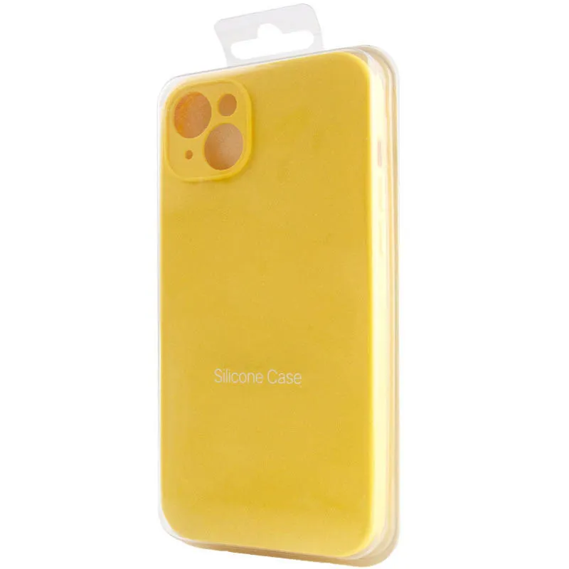 Чохол Silk Full Protective (AA) NO LOGO для Apple iPhone 16 Plus – Жовтий / Yellow. Фото 11 з 11