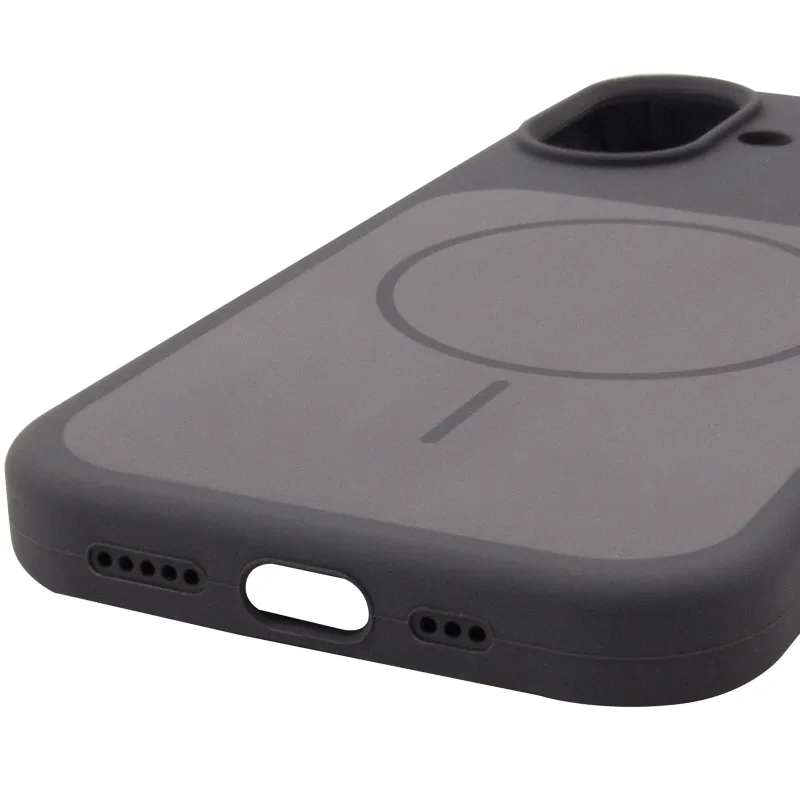 Чохол Silk Duo Color (AA) NO LOGO with Magnetic Fit для Apple iPhone 17 (6.3") – Gray. Фото 7 з 7