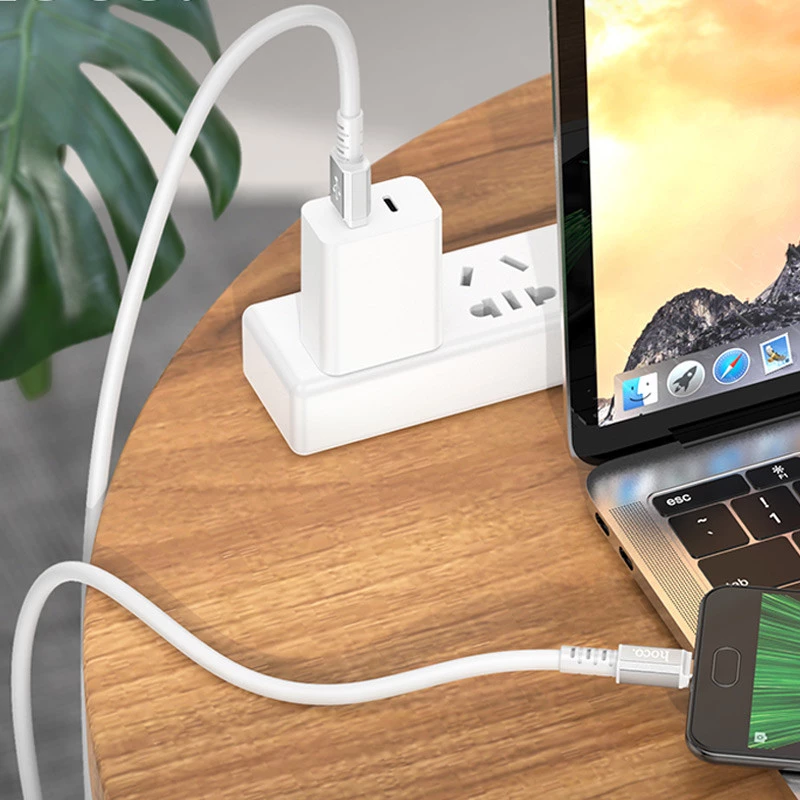 Дата кабель Hoco X85 Strength USB to MicroUSB (1m) – White. Фото 5 з 5