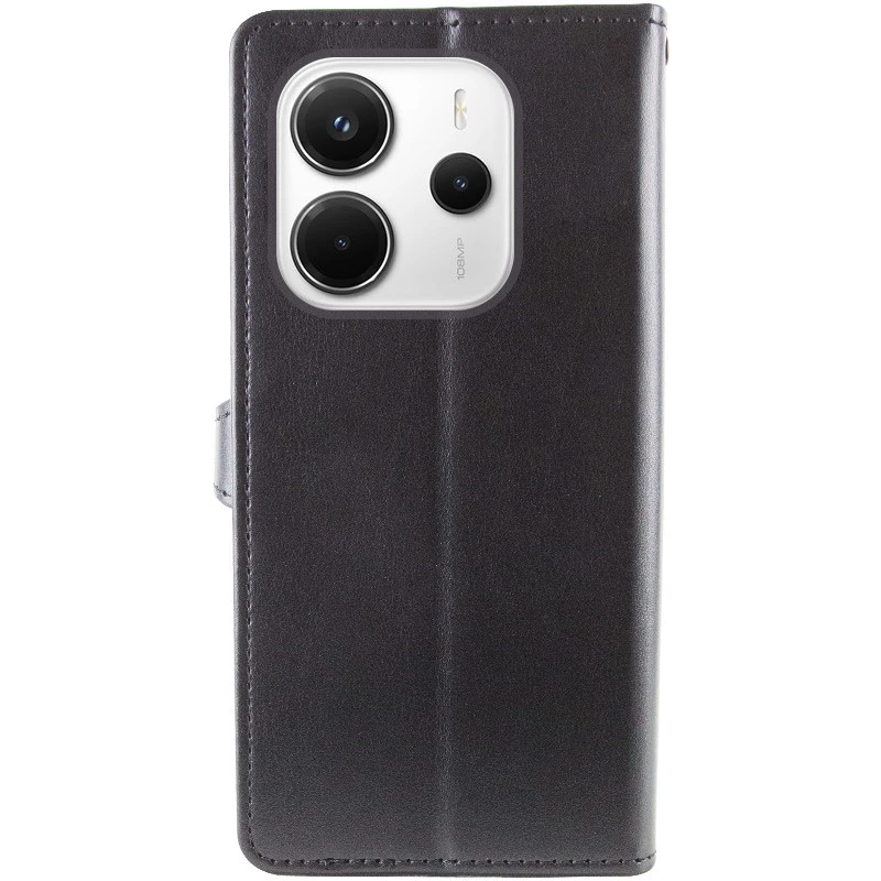 Чохол-книжка GETMAN галант на Xiaomi Redmi Note 14 4G (Int. version) – Чорний. Фото 2 з 7