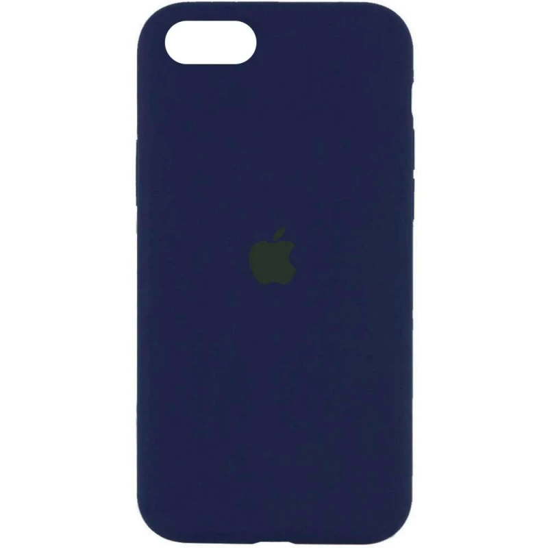 Чехол Silicone Case с закрытым низом для Apple iPhone SE (2020) – Синий / Deep navy. Фото 1 из 1