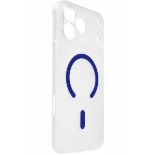 Чехол PC Slim Matte with Magnetic Fit (camera button) для Apple iPhone 17 Pro (6.3") — Blue