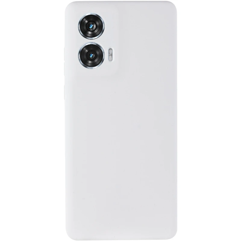 Чохол Silicone Case Lakshmi Plus з закритою камерою на Motorola Edge 50 Fusion – Білий / White. Фото 3 з 9