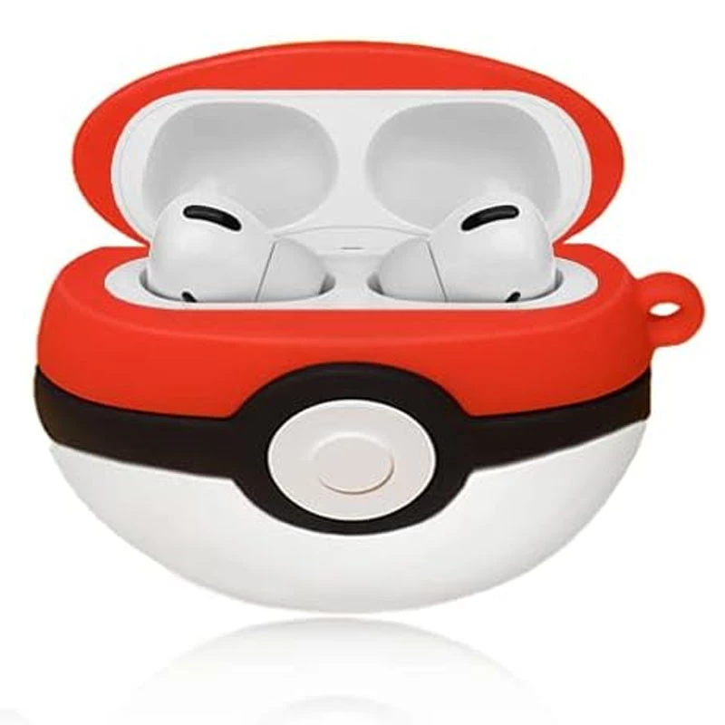 Силіконовий футляр Cartoons&Heroes для навушників AirPods 3 + карабін – Покебол. Фото 2 з 3