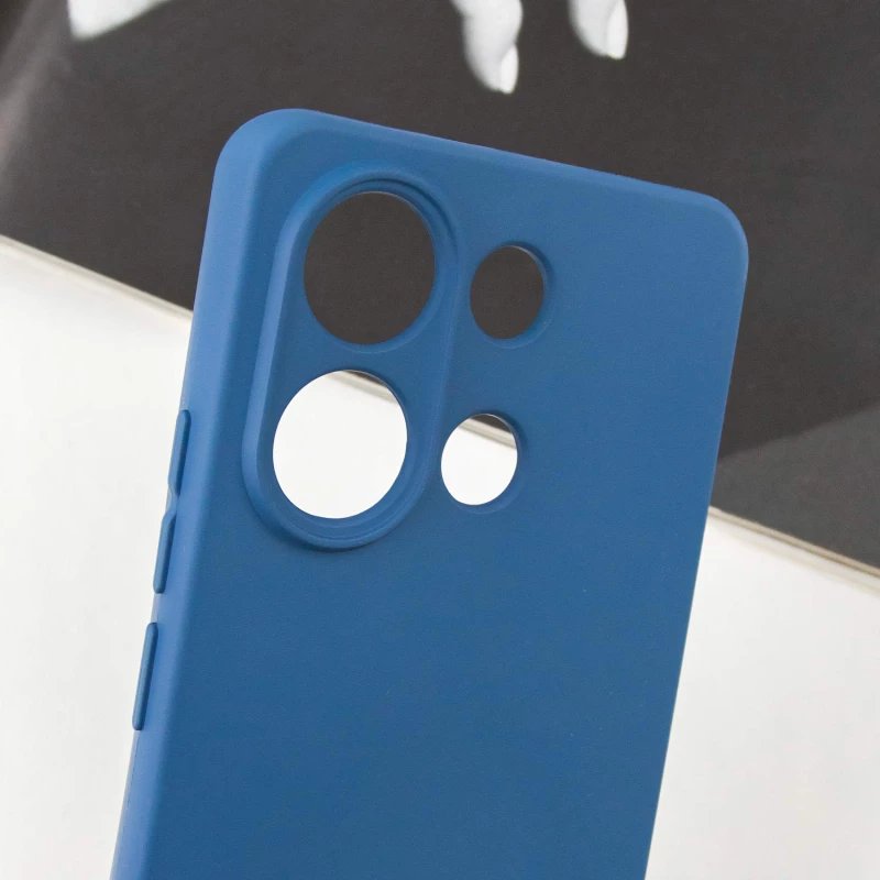 Чохол Silicone Case Lakshmi Plus з закритою камерою на Xiaomi Redmi Note 13 5G – Синій / Navy Blue. Фото 4 з 6