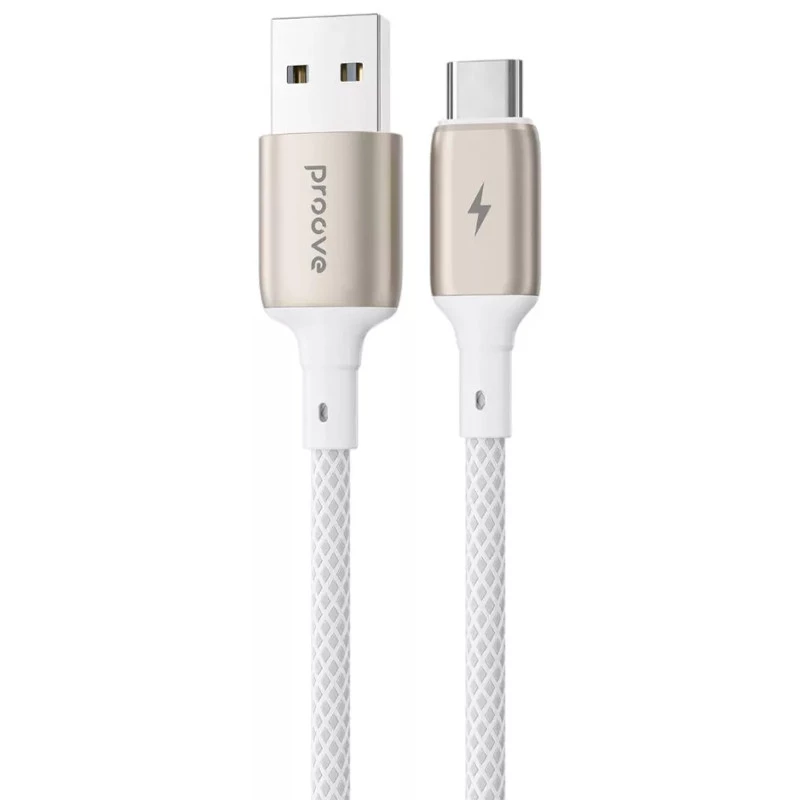 

Дата кабель Proove Dense Metal USB to Type-C 2.4A (1m) (White)