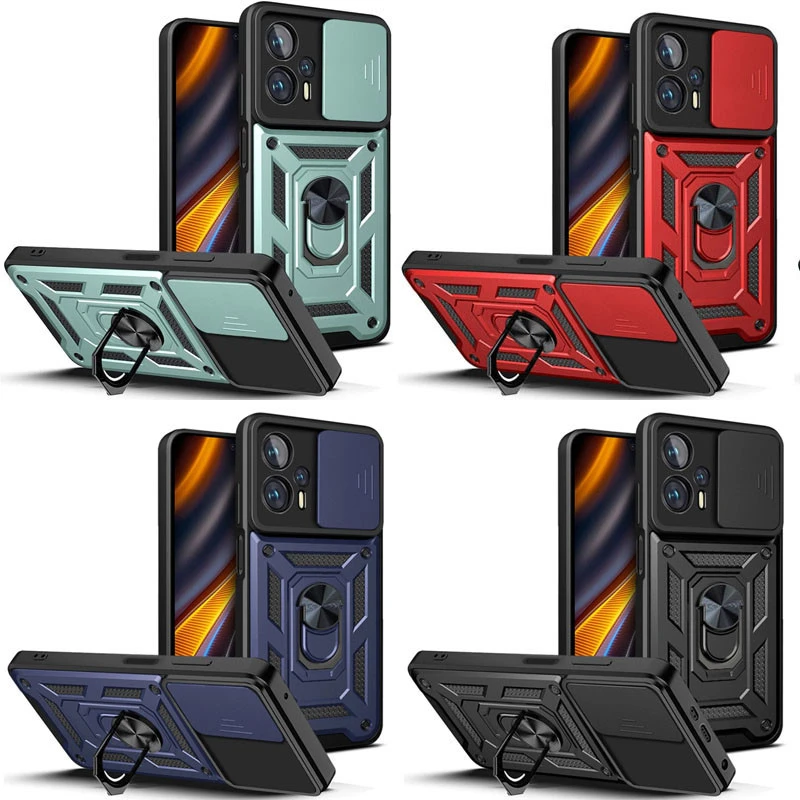 Ударопрочный чехол Ummi Camshield Serge Ring (in box) для Xiaomi Poco X4 GT фото 1 из 3