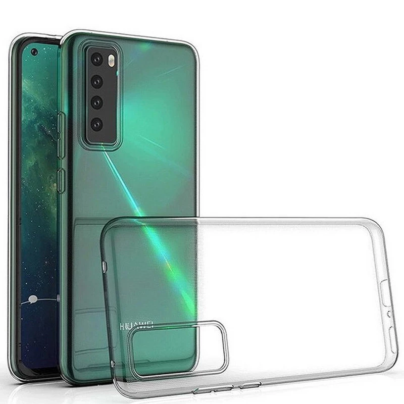 Ультратонкий силіконовий чохол 1мм на Huawei Nova 7 SE – Безбарвний (прозорий). Фото 2 з 5