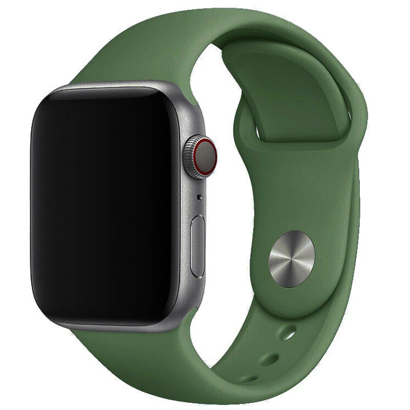 

Силиконовый ремешок для Apple watch 42mm/44mm/45mm/49mm (Зеленый / Clover), Зелений / clover