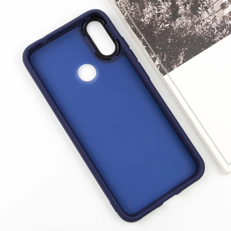 Чехол TPU+PC Lyon Frosted на Xiaomi Redmi Note 7 / Note 7 Pro / Note 7s – Синий / Navy Blue. Фото 6 из 12