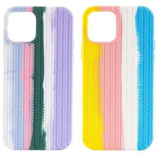 Чохол Silicone Case плетений на Apple iPhone 13 Pro Max (6.7") фото 1 з 1