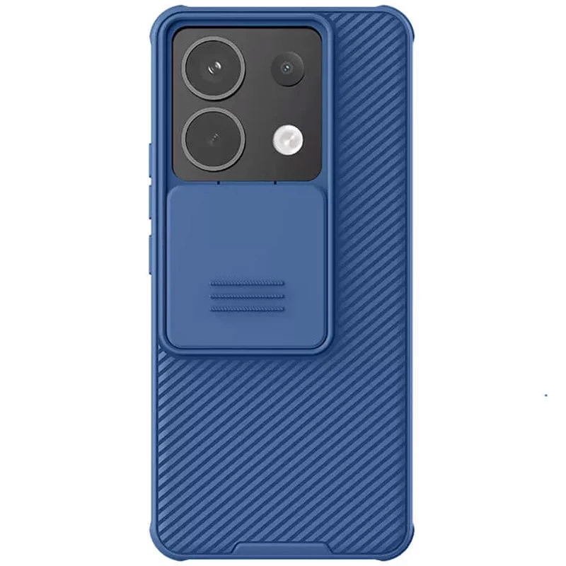 

Карбоновая накладка Nillkin Pro со шторкой для камеры для Xiaomi Poco X6 (Blue)