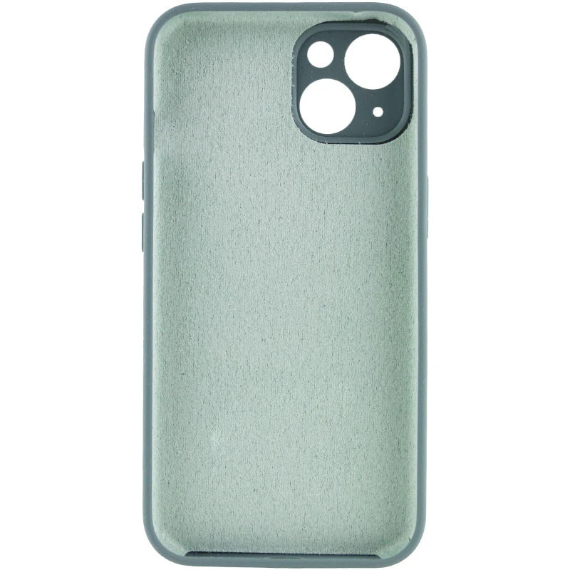 Чохол Silk Full Camera Protective (AA) NO LOGO для Apple iPhone 14 (6.1") – Зелений / Pine green. Фото 2 з 3